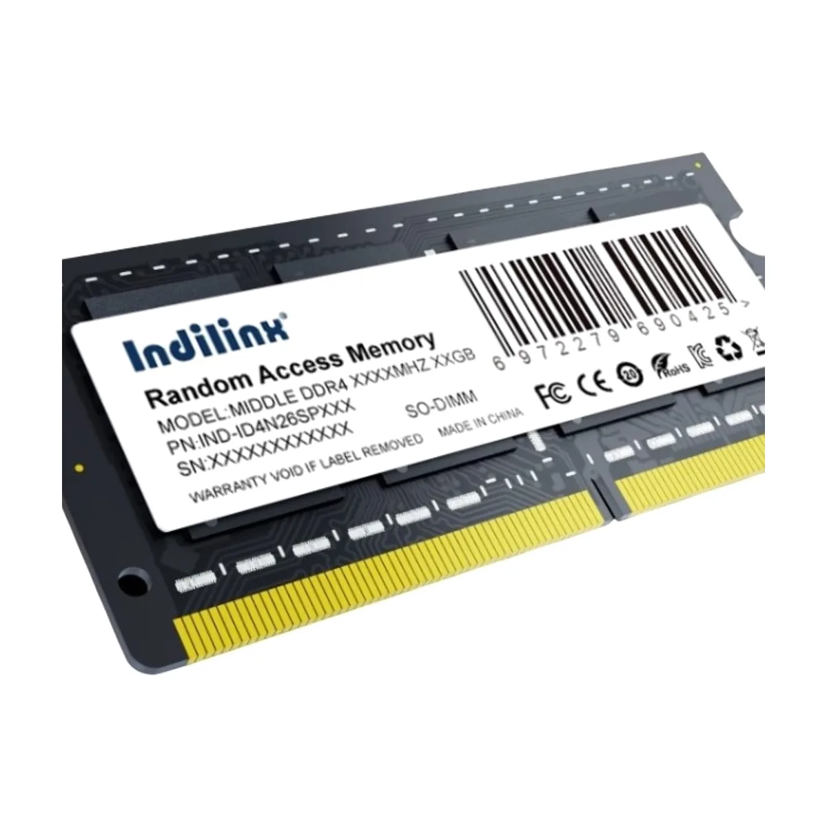 Оперативная память Indillinx, DDR4, 8GB (1x8 GB), 3200 MHz, CL22, SO-DIMM
