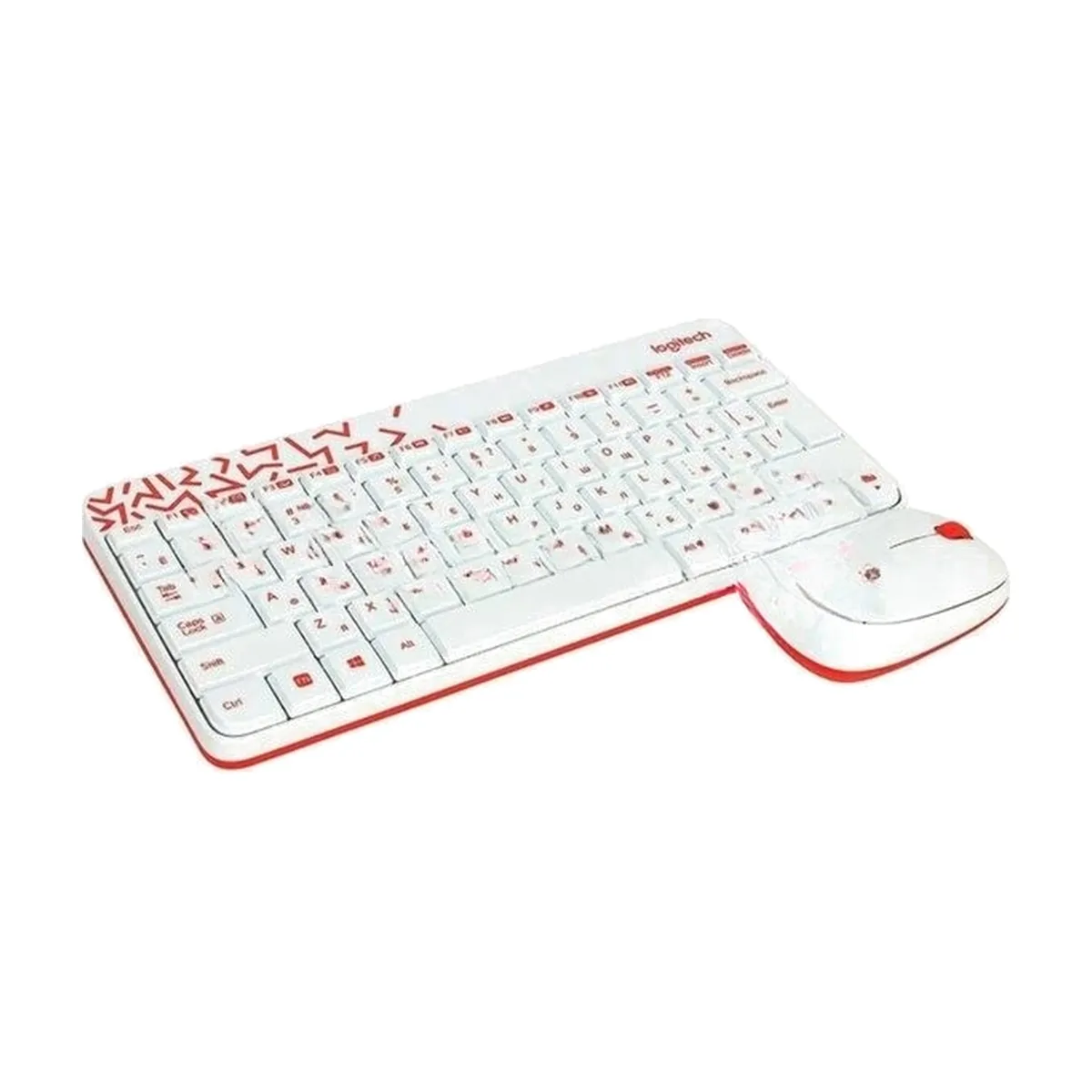 Комплект клавиатура+мышь Logitech MK240 Nano беспроводной, USB, 1000 DPI, белый
