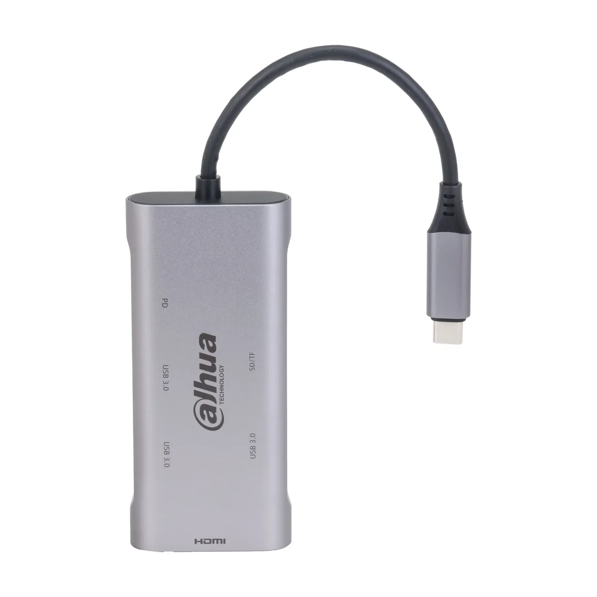 Концентратор USB Dahua TC37, USB Type-C, USB 3.0 + HDMI + SD/TF + PD Docking Station, USB