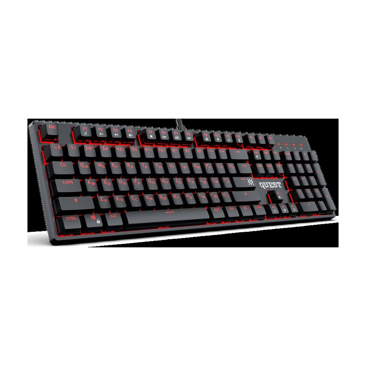 Клавиатура проводная Defender Quest GK-596 RU (45596), USB, черный