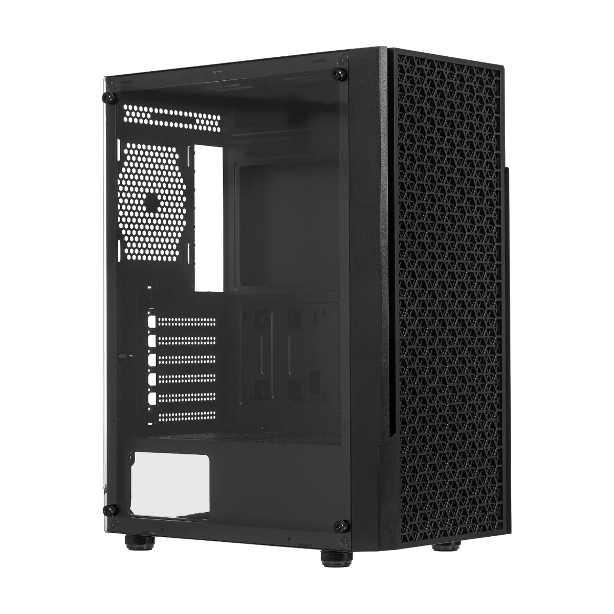 Компьютерный корпус Accord 3312 черный без БП ATX 2xUSB2.0 1xUSB3.0 audio bott PSU