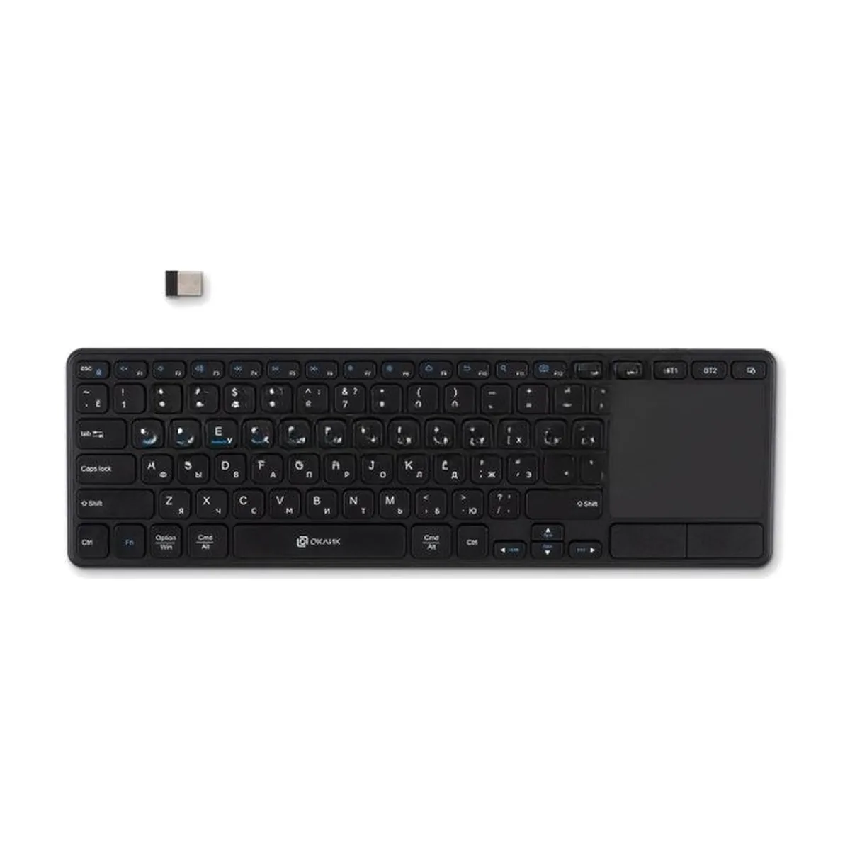Клавиатура Oklick K614W беспроводная, радиоканал, чёрный