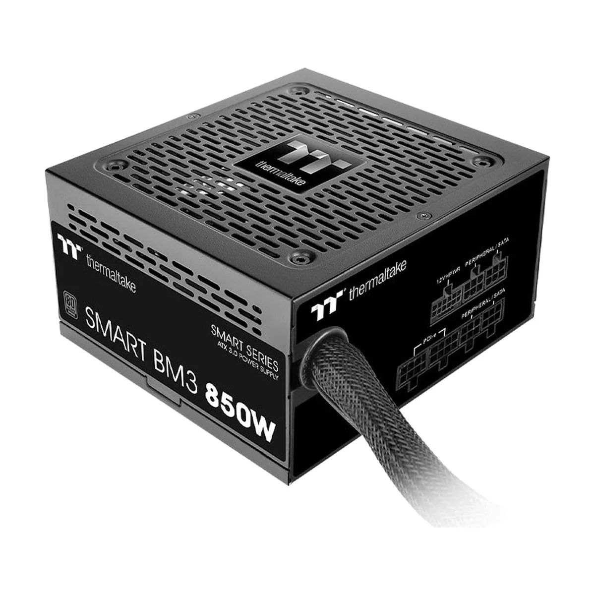 Блок питания Thermaltake Smart BM3 850W TT Premium Edition, 850Вт, 80+ Bronze, 120мм, полумодульный, черный