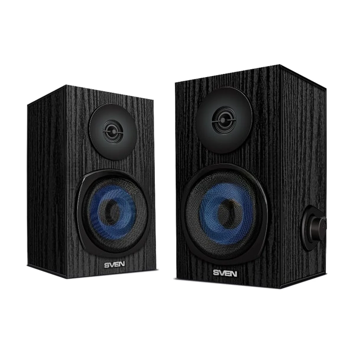 Акустическая система 2.0 SVEN SPS-576 черные (2x4W, Bluetooth, дерево)