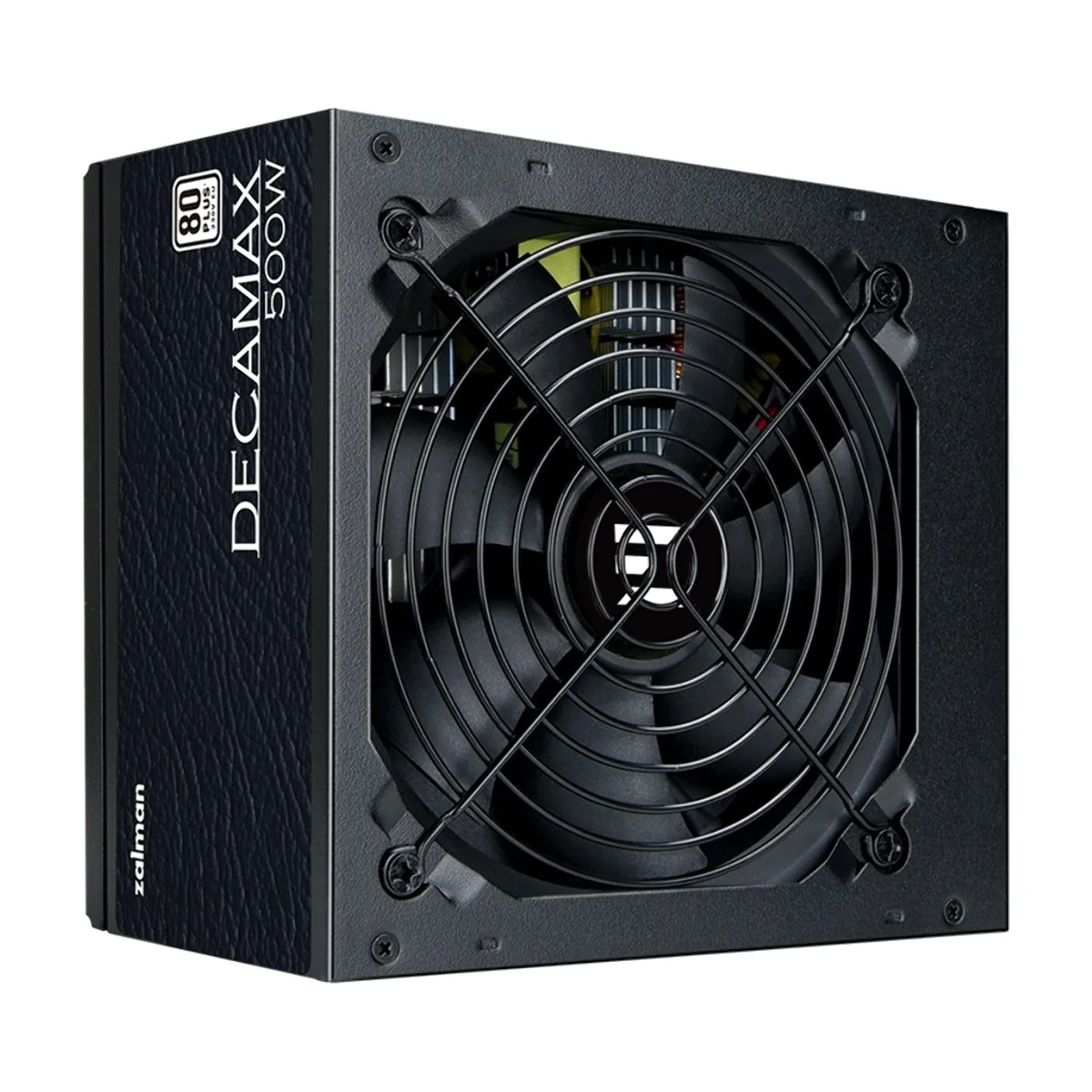 Блок питания ZALMAN DecaMax 500W, 500Вт, 80+ Standard, 120мм, немодульный, черный