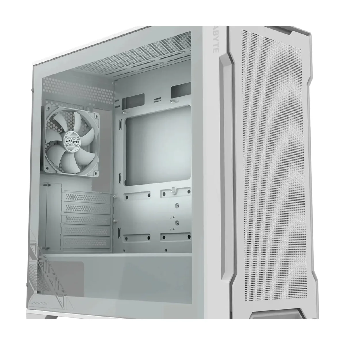 Компьютерный корпус Gigabyte C102W Gb-C102GI белый без БП M-ATX 5x120мм 4x140мм 2xUSB 3.0 audio bott PSU
