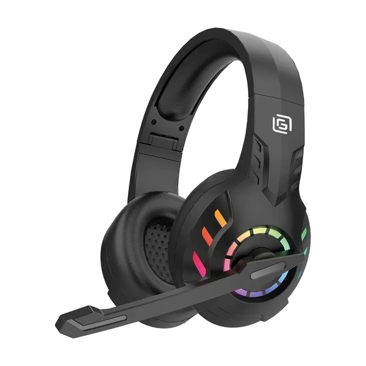 Гарнитура Oklick HS-L420G чёрный, беспроводная + проводная, Bluetooth, до 30 ч, подсветка