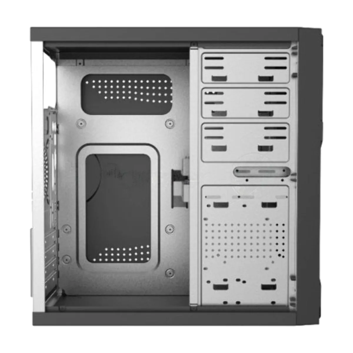 Корпус без блока питания Сase Forza mATX, W/O PSU, 2xUSB2.0, Black, w/o FAN, no powercord