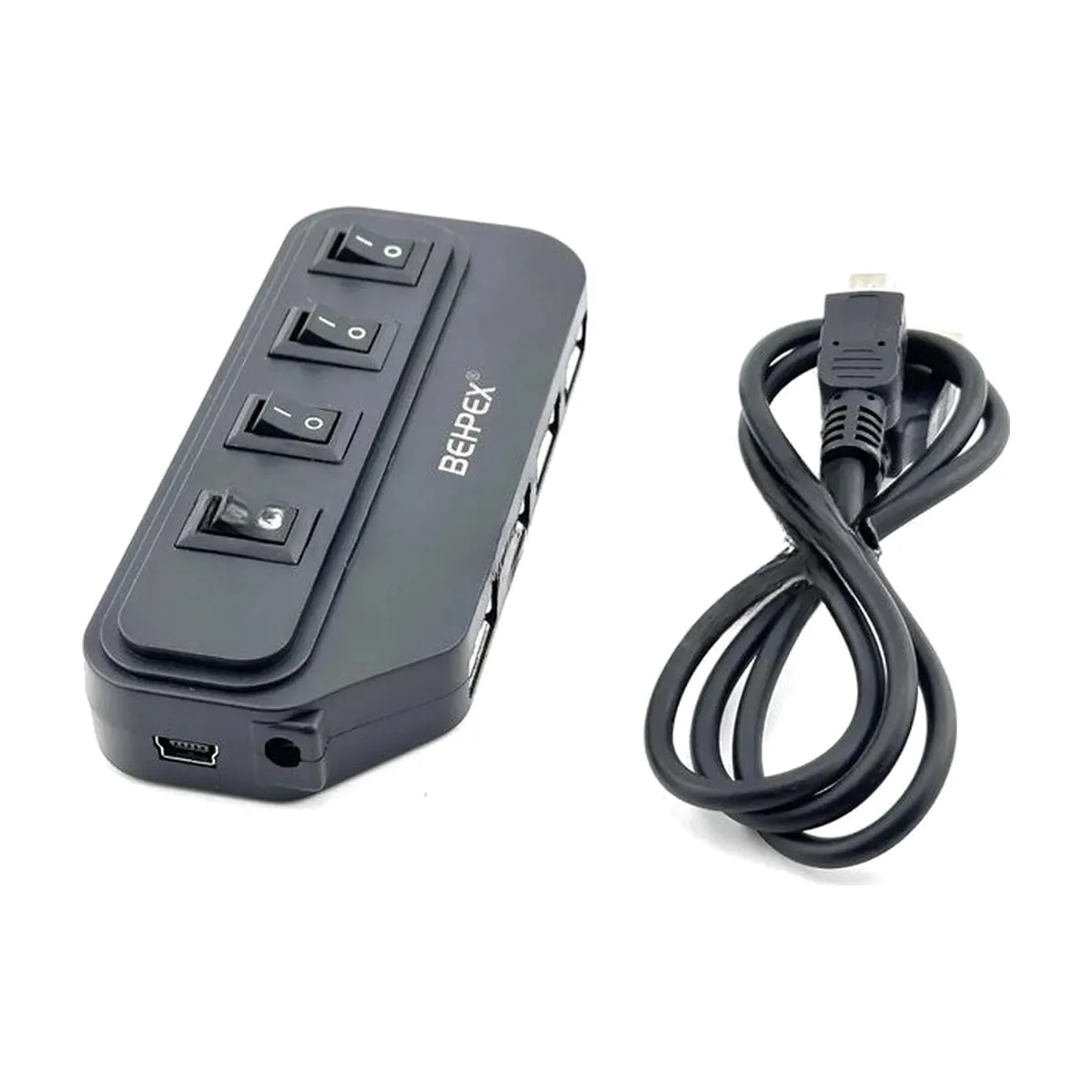 USB-концентратор Behpex BPH-1907, USB 2.0, USB 4 порта, USB