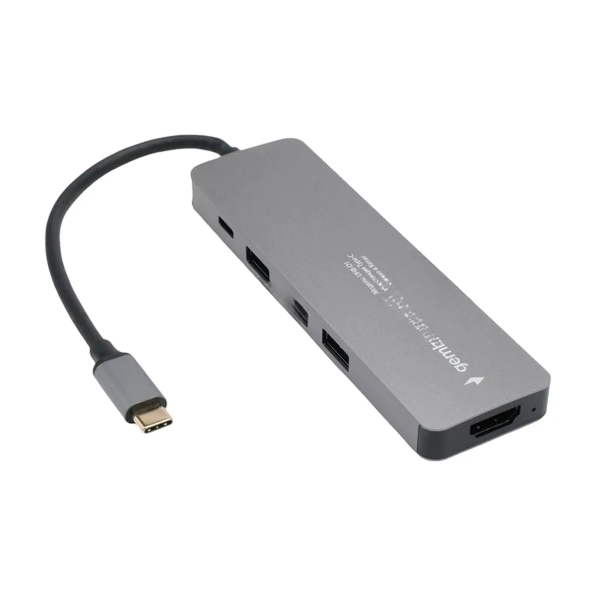 USB-концентратор Gembird UHB-D1, USB Type-C, USB/USB Type-C/PD100W/HDMI, USB Type-C