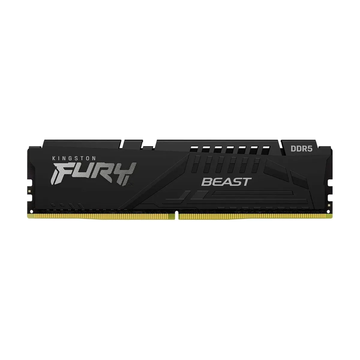 Оперативная память Kingston Fury Beast, DDR5, 16Gb (1x16Gb), 6000MHz, CL36, DIMM, с радиатором, черный