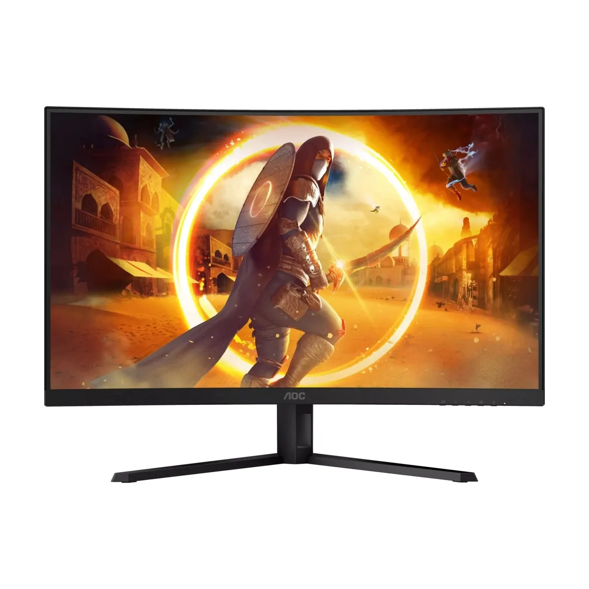 Монитор 31.5" AOC CQ32G4VE Fast VA 2560x1440, 180 Гц, 1 мс, 16:9, 300 кд/м², 2xHDMI, DisplayPort, изогнутый экран, HDR, FreeSync, Flicker Free, Low Blue Light, черный