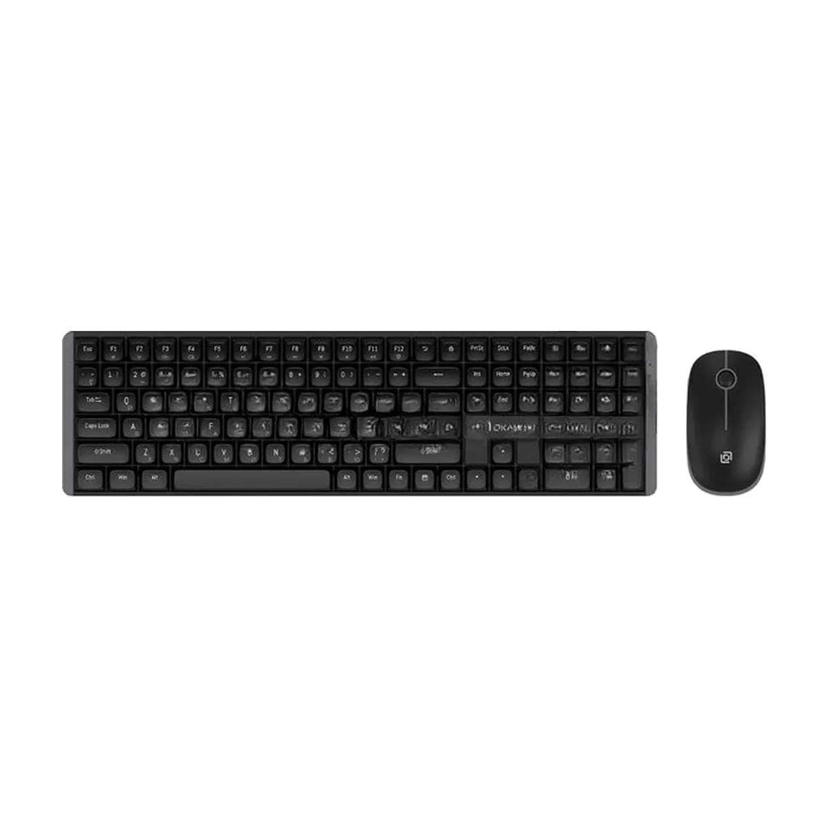 Комплект клавиатура+мышь Oklick S315W беспроводной, USB, 1600 DPI, чёрный