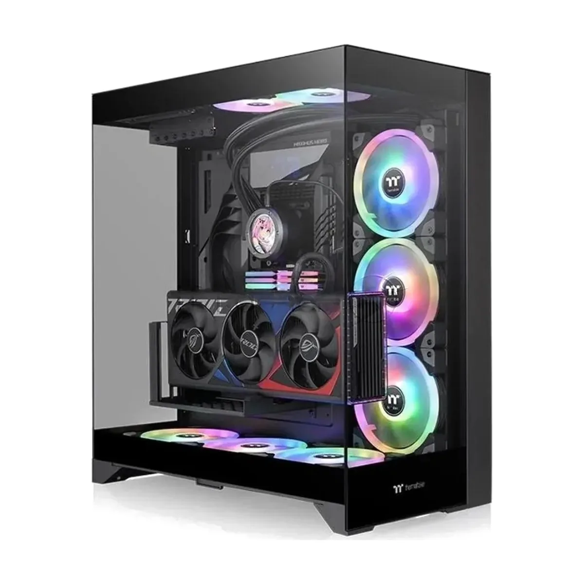 Компьютерный корпус Thermaltake CTE E550 TG черный без БП ATX 8x120мм 6x140мм 2xUSB3.0 audio bott PSU