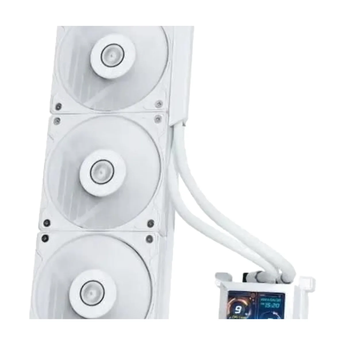 Система жидкостного охлаждения Lian-Li HydroShift LCD 360S Soc-AM5/AM4/1700 белый 4-pin 29.8dB Al+Cu LCD 330W Ret (G89.GHSLCD36SW.R0)