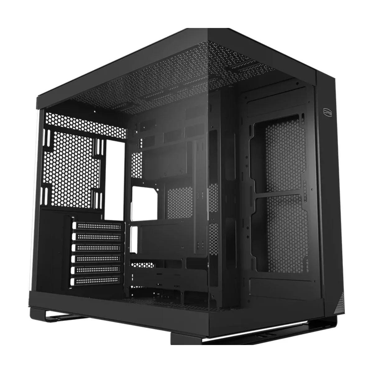 Компьютерный корпус без блока питания PCCOOLER C3 T500 BK, Panoramic Mid Tower, Black, TG, 0.7 SPCC, no fans ATX, mATX, mITX 175/400/200мм 1x2.5", 2x3.5", 6xPCI 1xUSB-C 3.1, 2xUSB-A 3.0 415x295x368mm