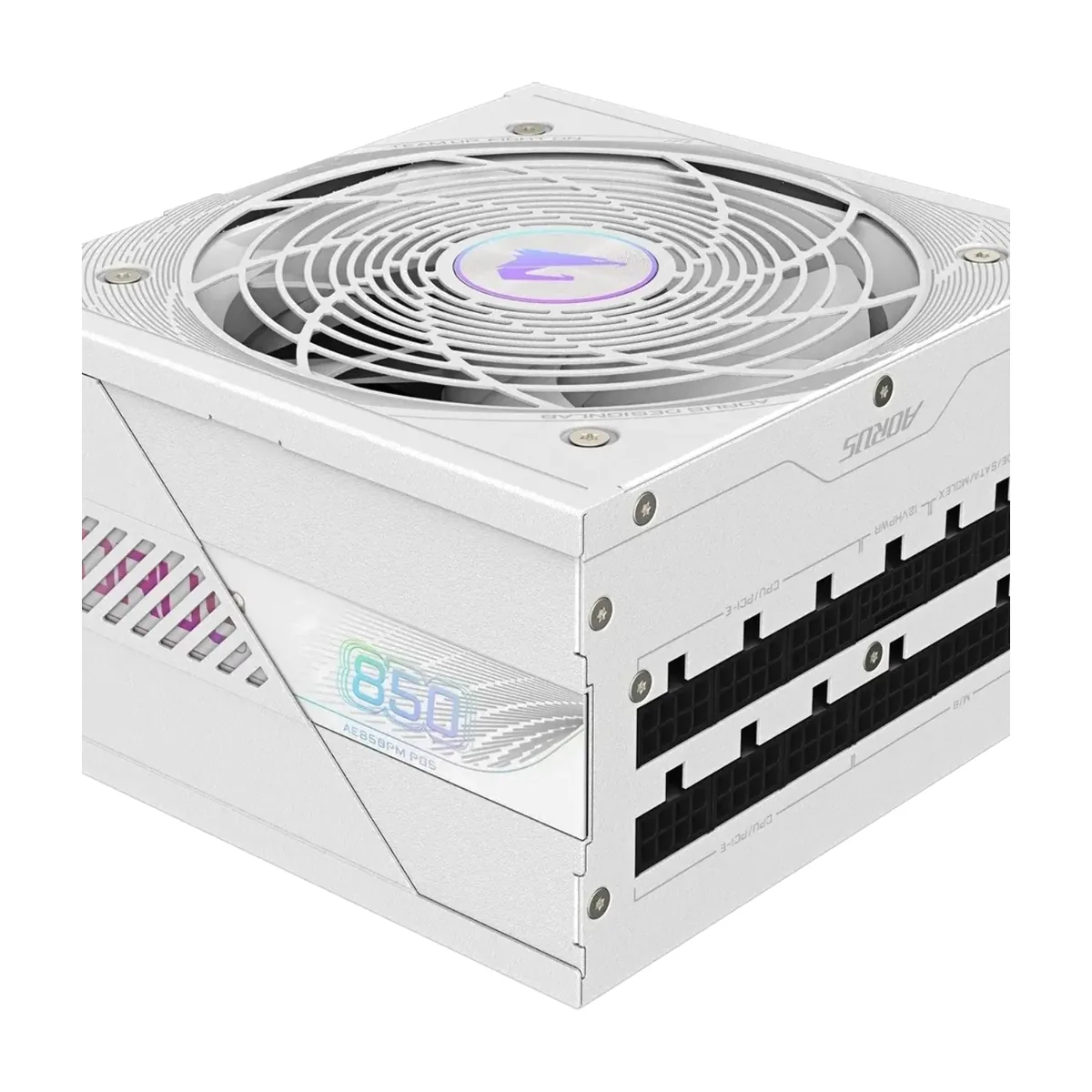 Блок питания GIGABYTE GP-AE850PM PG5 ICE, 850Вт, 80+ Platinum, 120мм, немодульный, белый