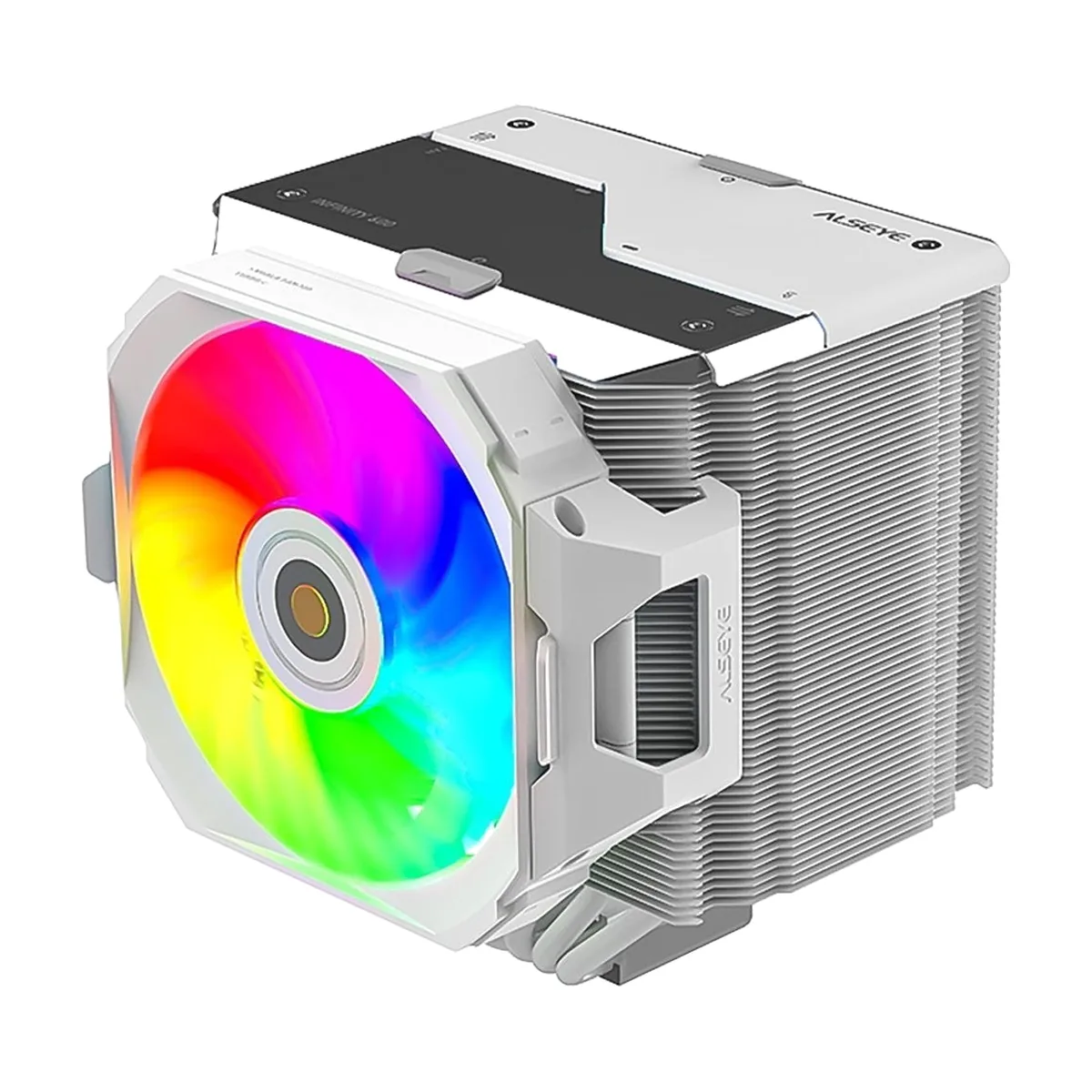 Кулер для процессора Alseye i600-W белый, 120 мм, алюминий/медь, 2300 об/мин, 37.8 дБ, 4 pin, 265 Вт, 160 мм
