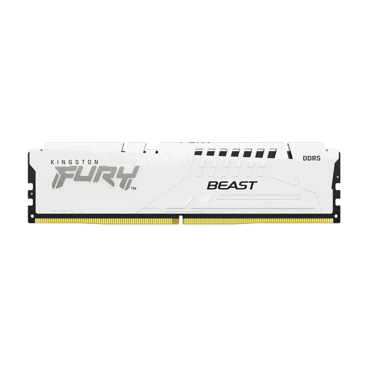 Оперативная память Kingston Fury Beast White, DDR5, 16Gb (1x16 Gb), 6800 MHz, CL34, радиатор, белый