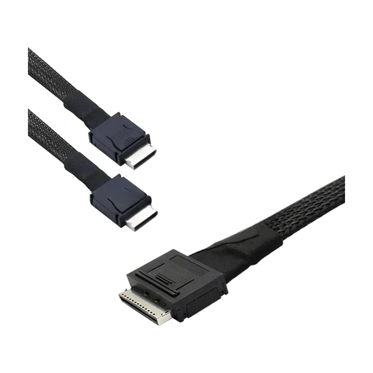 Кабель Amphenol RML80-0249/RML42-0249 Cable OcuLink SFF8611 8i to 2x SFF8611 4i, length= 80 см, OEM