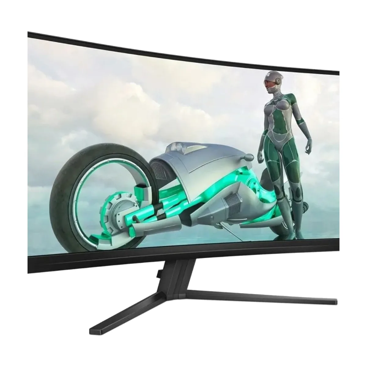 Монитор 34" Philips 34M2C3500L VA 3440x1440, 180 Гц, 1 мс, 21:9, 300 кд/м², 2xHDMI, DisplayPort, изогнутый экран, HDR, черный