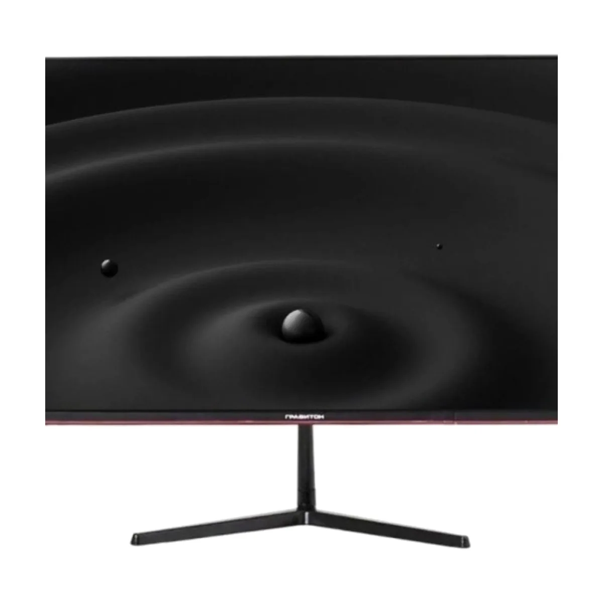 Монитор 27" Гравитон МН27Б IPS 1920x1080, 75 Гц, 5 мс, 16:9, 300 кд/м², 2xHDMI, безрамочный дизайн, HDR, FreeSync, черный/красный