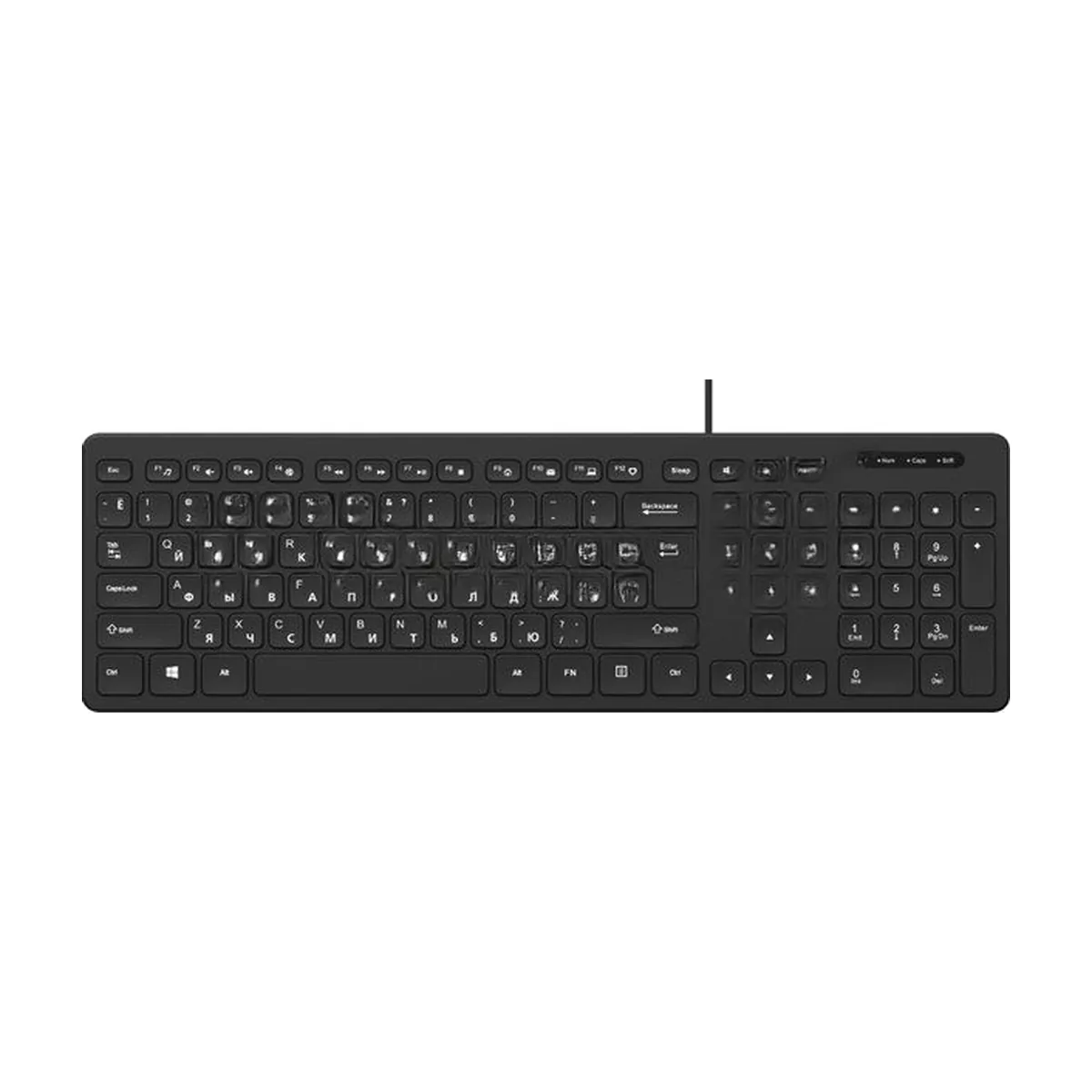 Клавиатура проводная Oklick K733, USB, черный