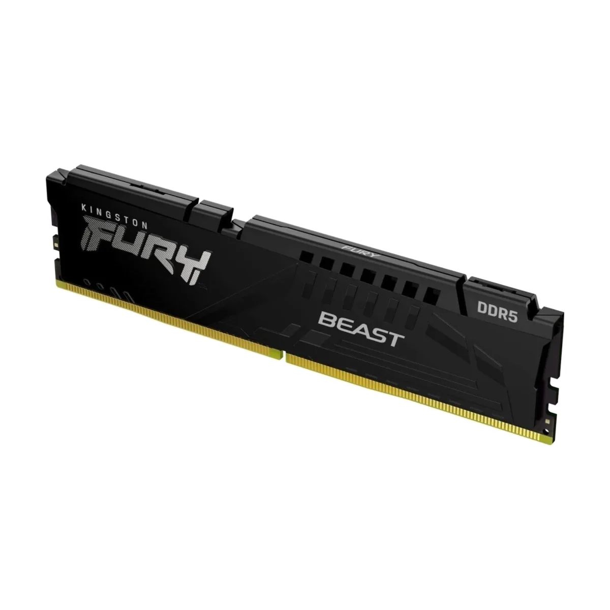 Оперативная память Kingston Fury Beast, DDR5, 16Gb (1x16Gb), 6000MHz, CL30, DIMM, с радиатором, черный