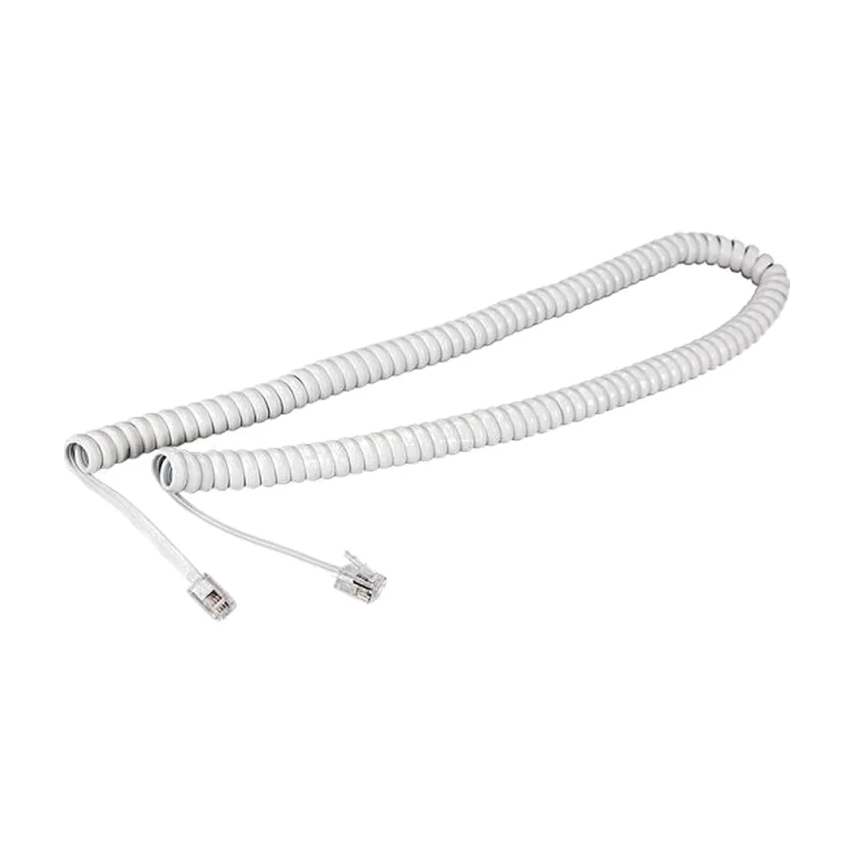 Шнур для телефонной трубки Rexant витой RJ-10 (4P-4C), 2м, белый