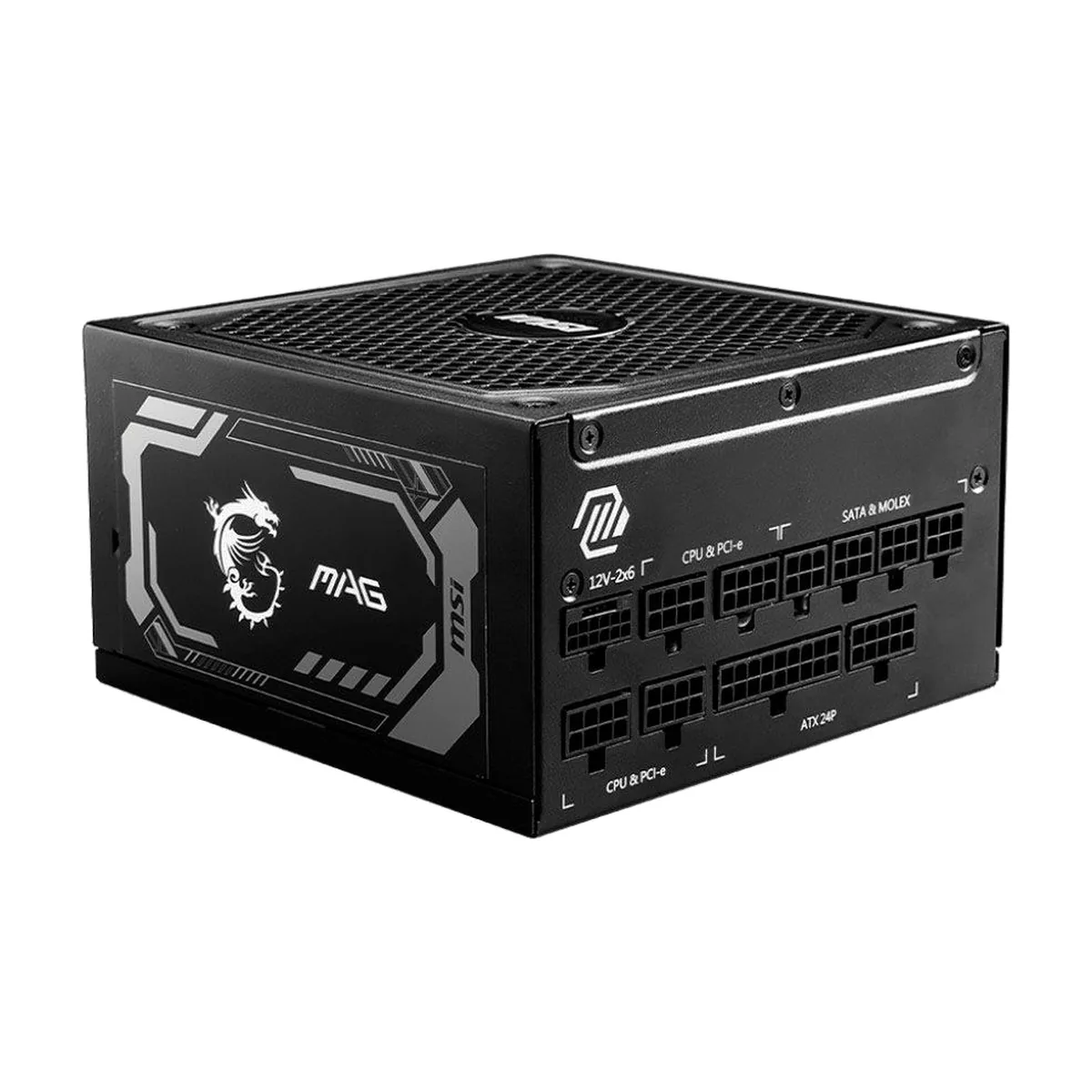 Блок питания MSI MAG A1250GL PCIE5, 1250Вт, 80+ Gold, 135мм, модульный, черный