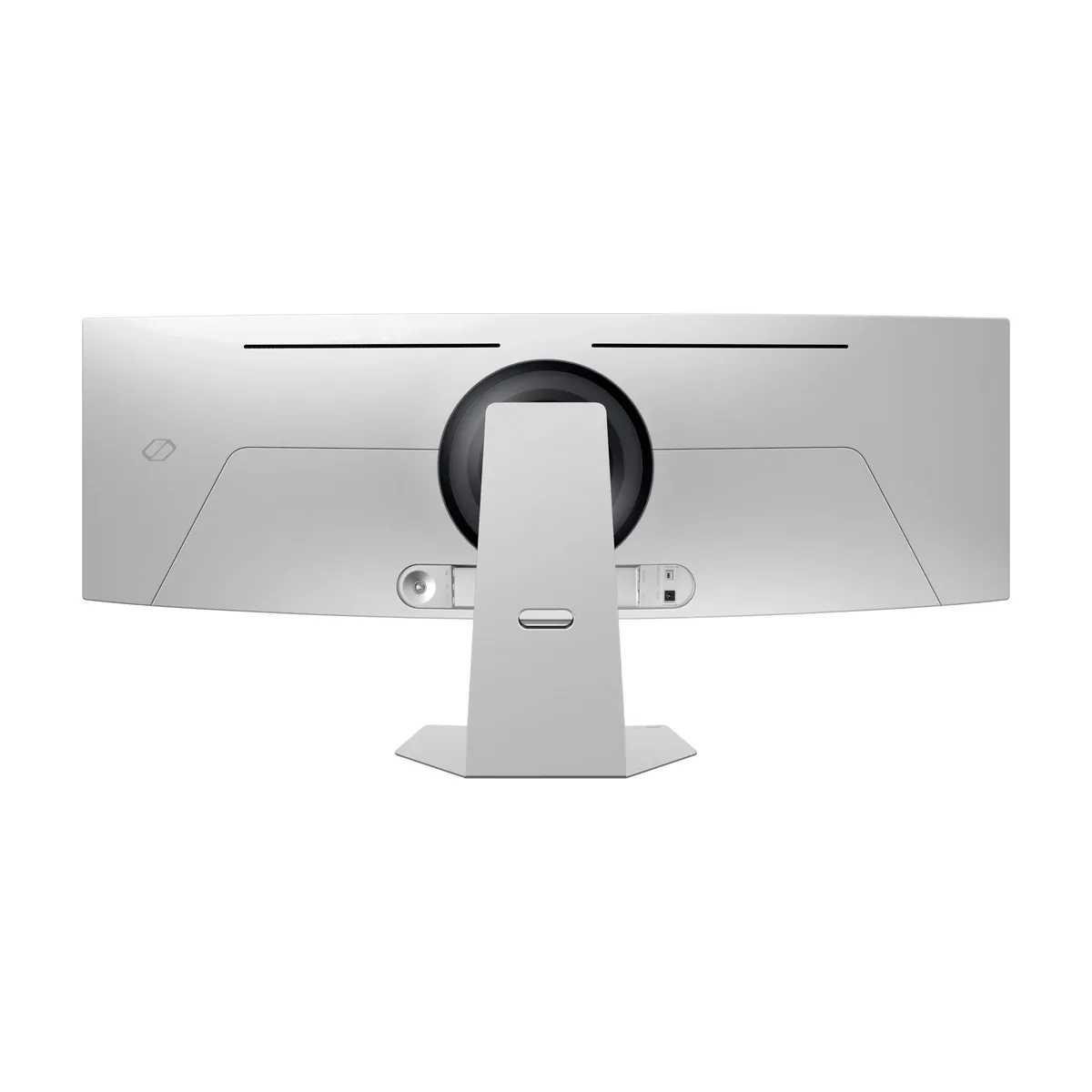 Монитор 49" Samsung Odyssey OLED G9 G95SD S49DG952SI OLED 5120x1440, 240 Гц, 0.03 мс, 32:9, 250 кд/м², DP 1.4, HDMI 2.1, micro HDMI 2.1, USB-C, USB Hub (3x USB 3.0), FreeSync, G-Sync, динамики (2x10 Вт), изогнутый экран (1800R), серебристый