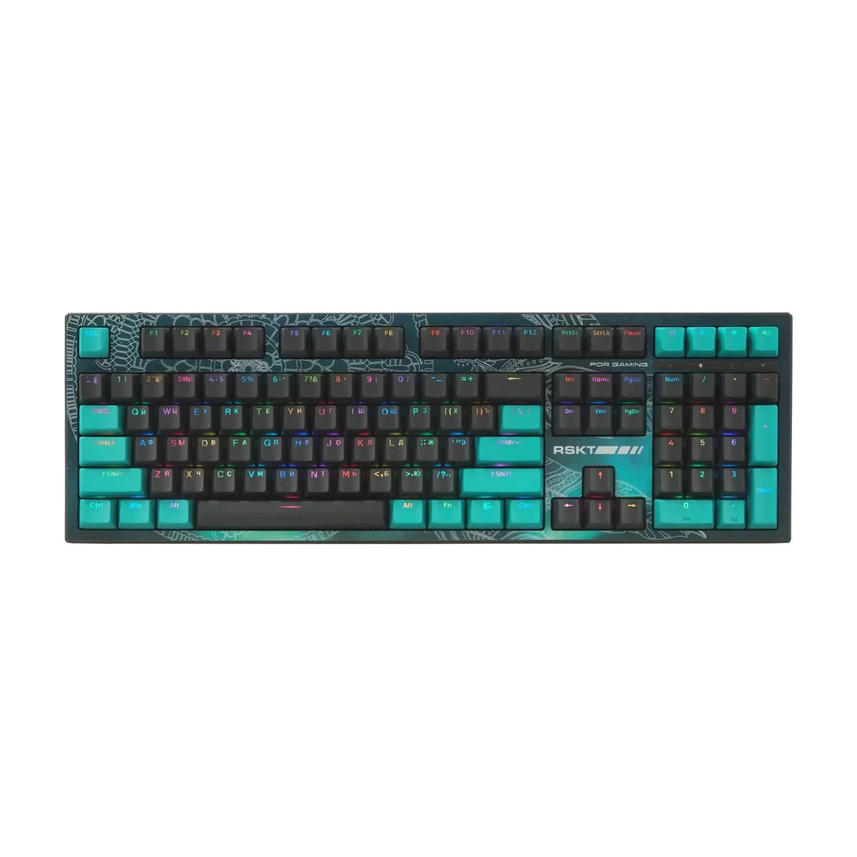 Клавиатура Raskat KM002 проводная, USB Type-A, серый (UV)
