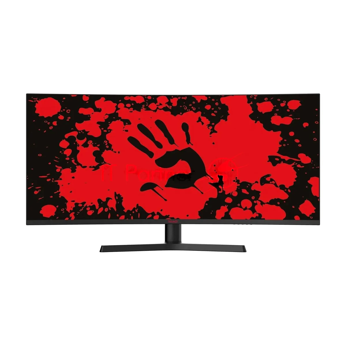 Монитор 34" BLOODY MN340W VA 3440x1440, 180 Гц, 5 мс, 21:9, 300 кд/м², 1xHDMI, DisplayPort, USB Type-C, изогнутый экран, Flicker Free, Low Blue Light, HDR10, черный