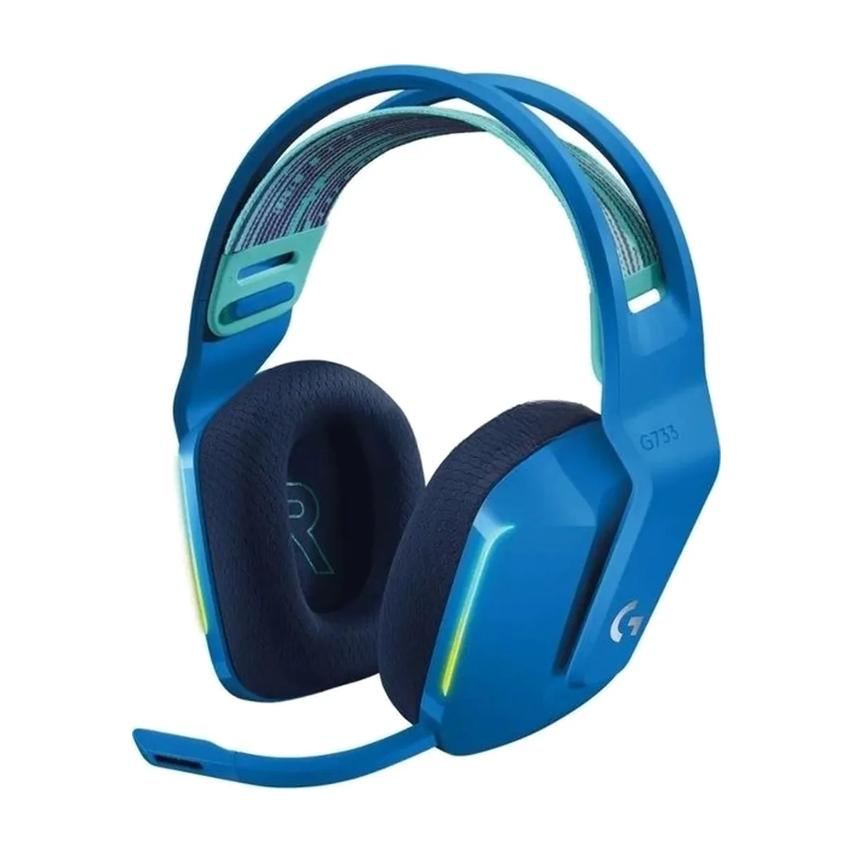 Гарнитура Logitech G733 синий, беспроводная, 2.4 ГГц, до 29 ч, LIGHTSYNC RGB