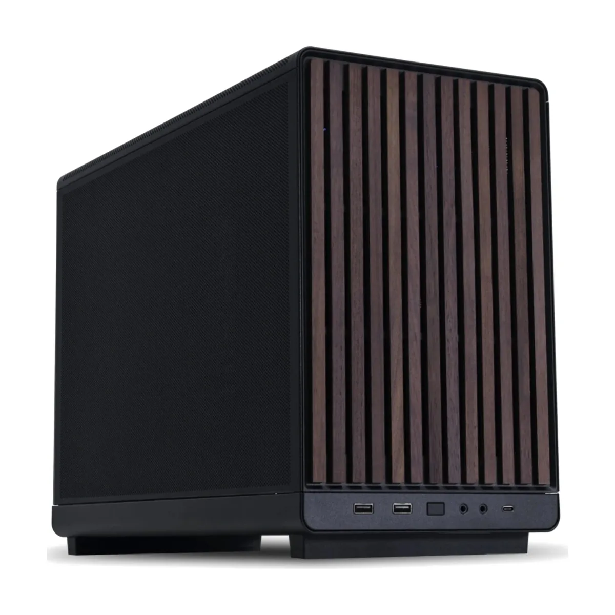 Корпус Lian Li A3-mATX Wood Black, Micro-Tower, чёрный