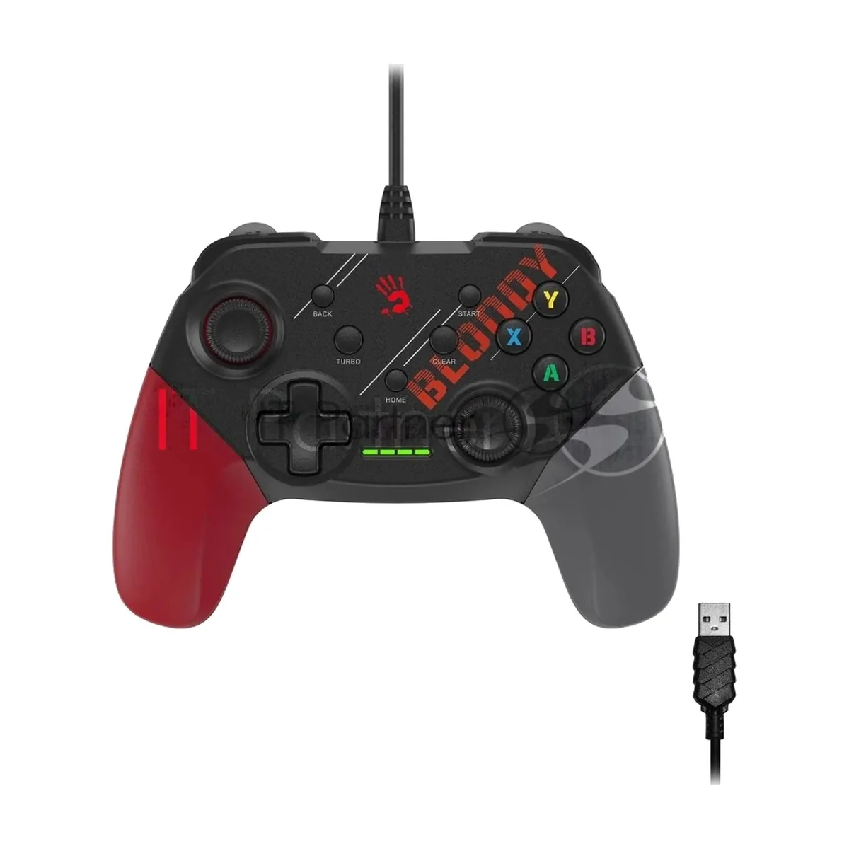 Геймпад A4Tech Bloody GP30 Sports черный/красный USB виброотдача обратная связь
