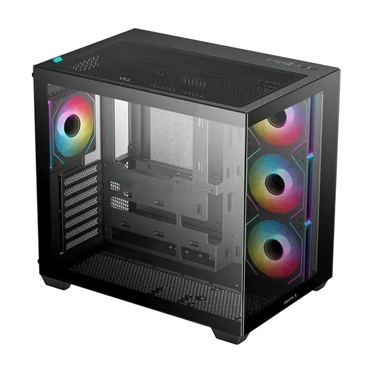 Компьютерный корпус Deepcool CG530 4F черный без БП ATX 2x120мм 2x140мм 2xUSB 2.0 1xUSB 3.0 audio bott PSU