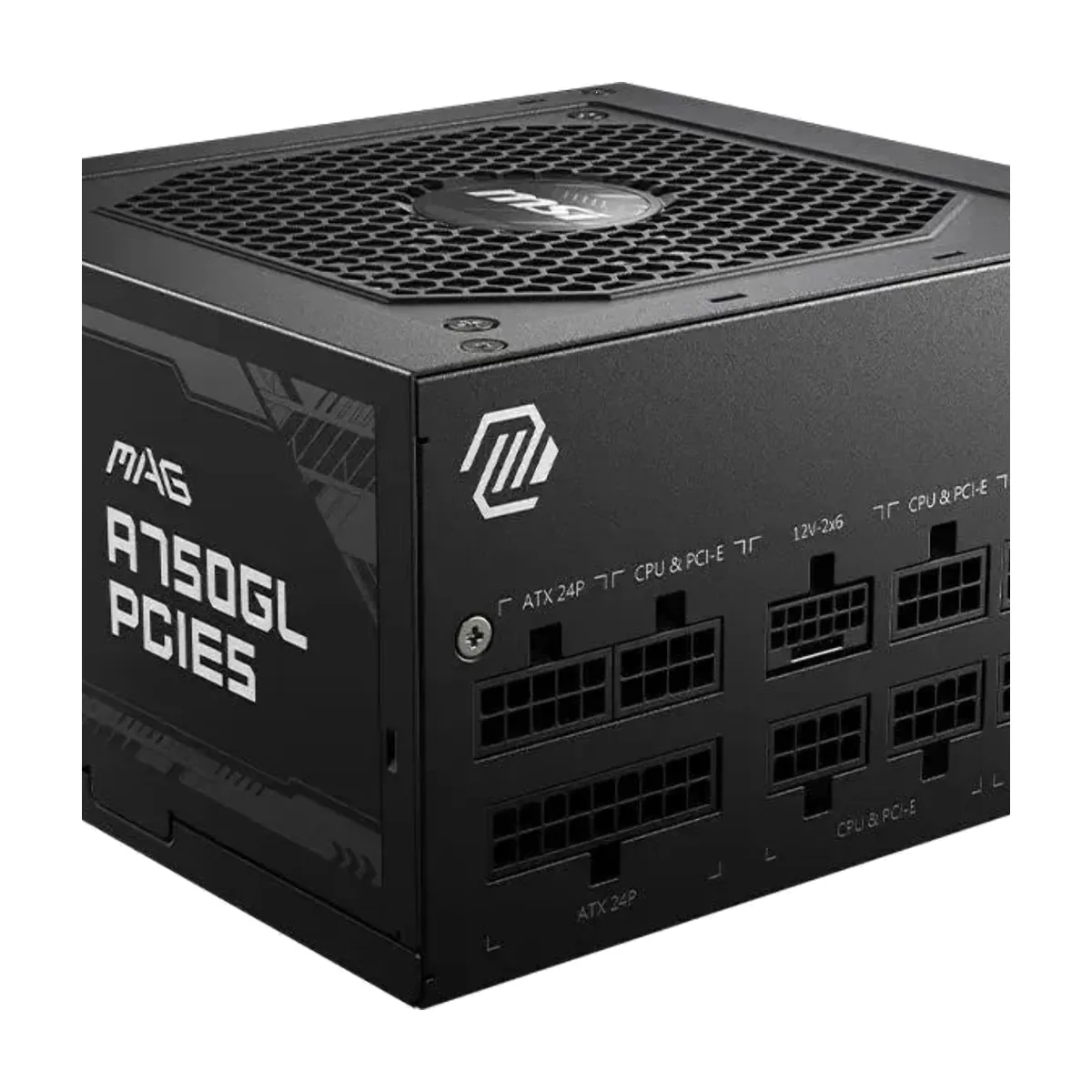 Блок питания MSI MAG A750GL PCIE5, 750Вт, 80+ Gold, 120мм, модульный, черный