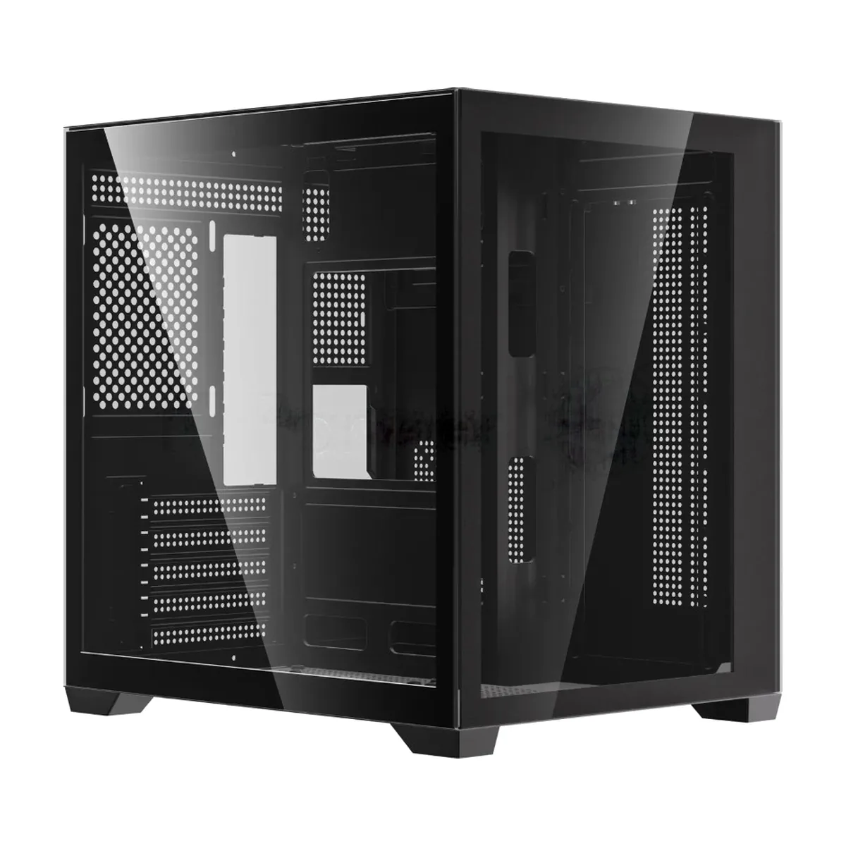 Компьютерный корпус Accord ACC-ZMS03B черный без БП mATX 3x120мм 1xUSB2.0 1xUSB3.0 1xUSB3.1 audio