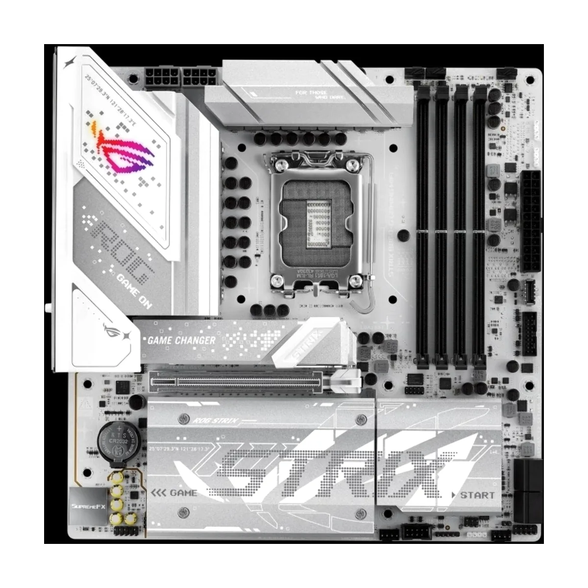 Материнская плата ASUS ROG STRIX B860-G GAMING WIFI, LGA1851, Intel B860, 4xDDR5, 4xSATA, 4xM.2, 1xPCIe 5.0 x16, DisplayPort, HDMI, USB Type-C, 1x2.5Gb LAN, Thunderbolt, 2x3.5 мм, 7.1, microATX