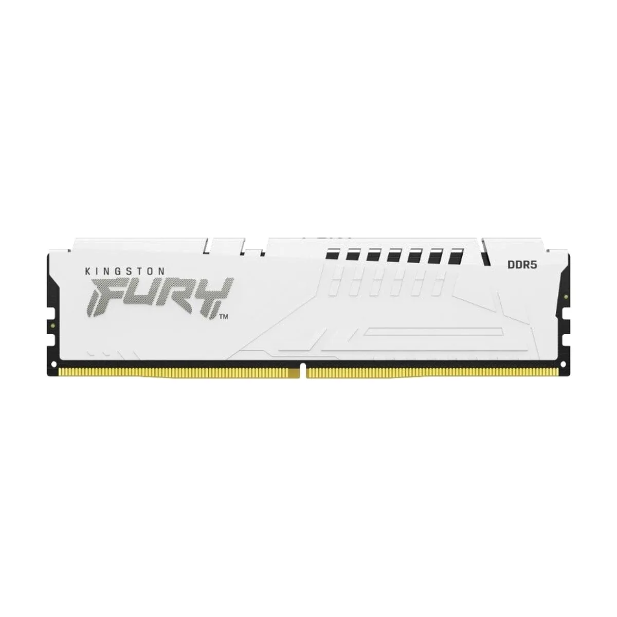 Оперативная память Kingston Fury Beast, DDR5, 32Gb (1x32GB), 5200MHz, CL40, DIMM, радиатор, белый