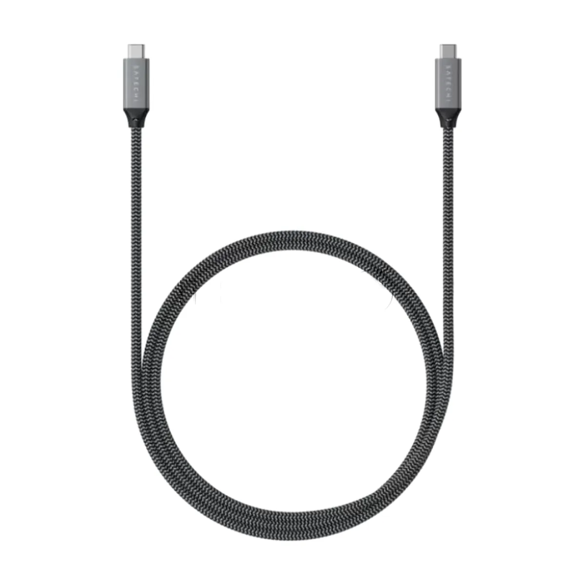 Кабель Satechi ST-U4C25M USB Type-C - USB Type-C 0.25м для зарядки и передачи данных (до 100W), серый космос