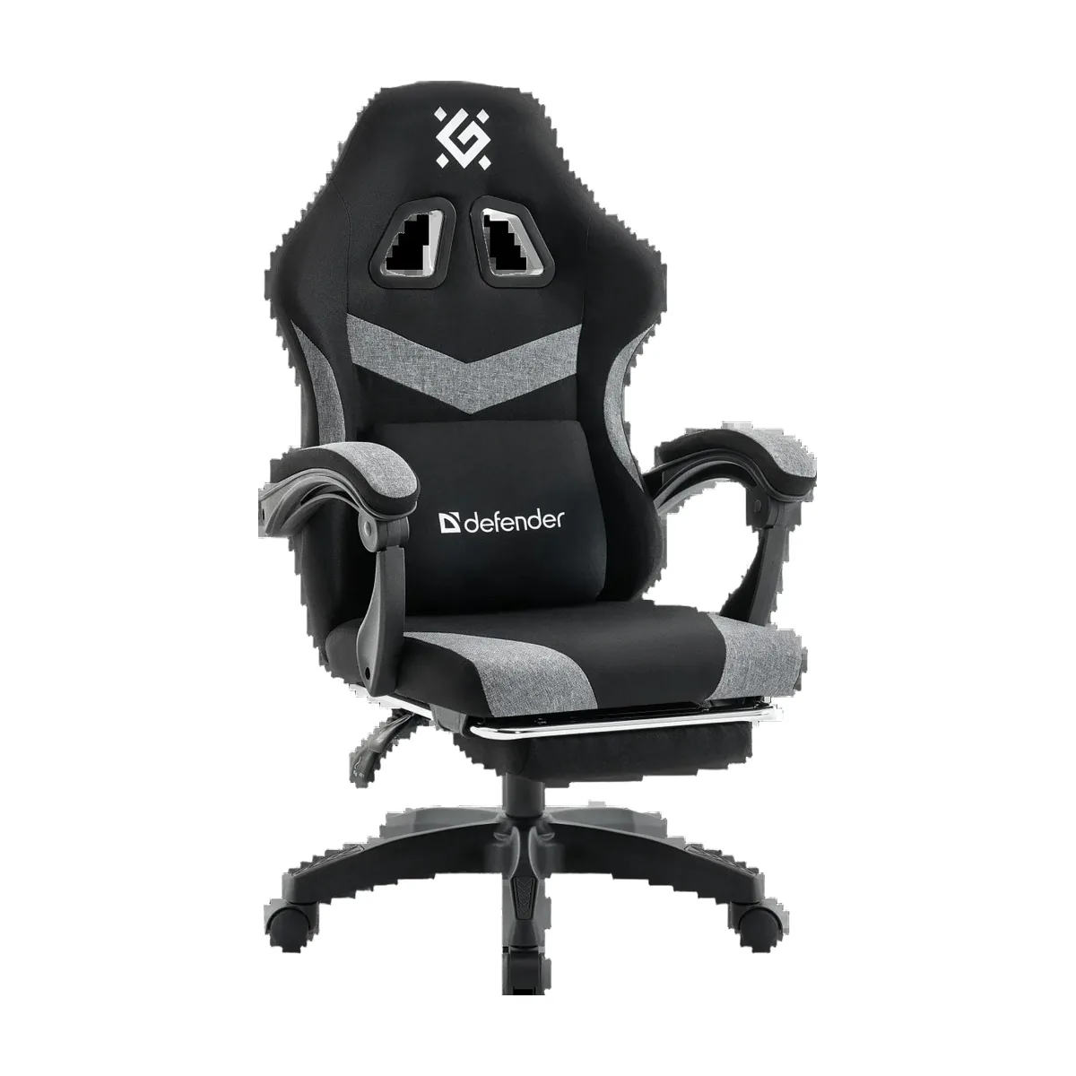 Кресло игровое Defender Runa PRO черн/серый, ткань, класс 2