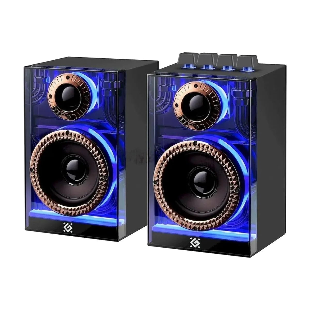 Акустическая система 2.0 Defender Futuro 20 Вт, BT/USB/TF/AUX/2400мА*ч 1