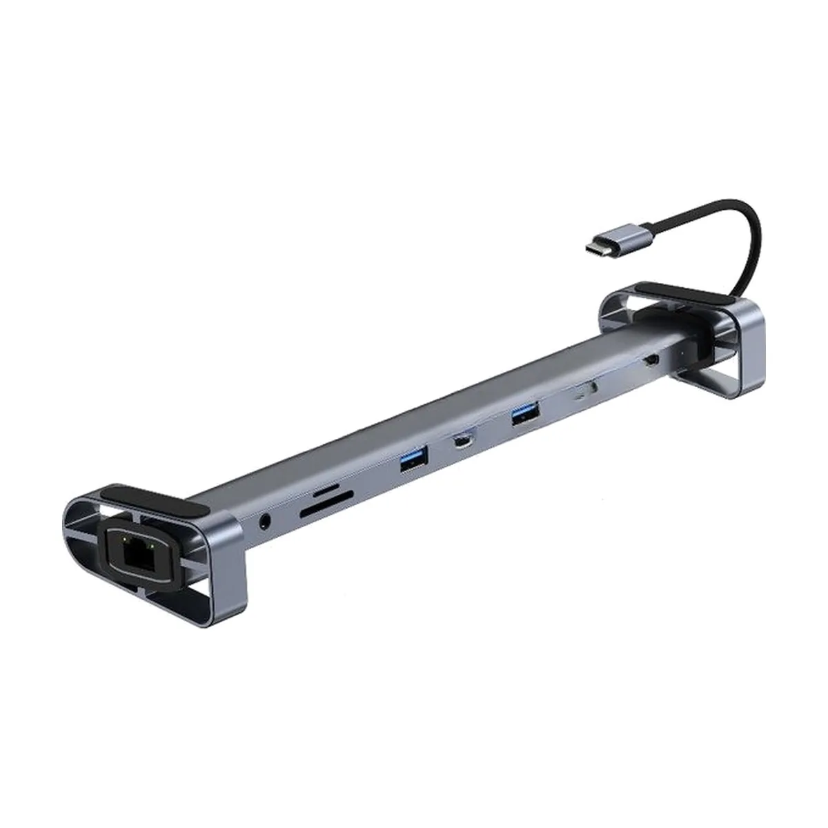 Док-станция Gembird UHB-D5, USB Type-C, 3xUSB 3.1, Type-C PD87W, Jack 3.5, SD/TF, HDMI, RJ45, USB Type-C, USB