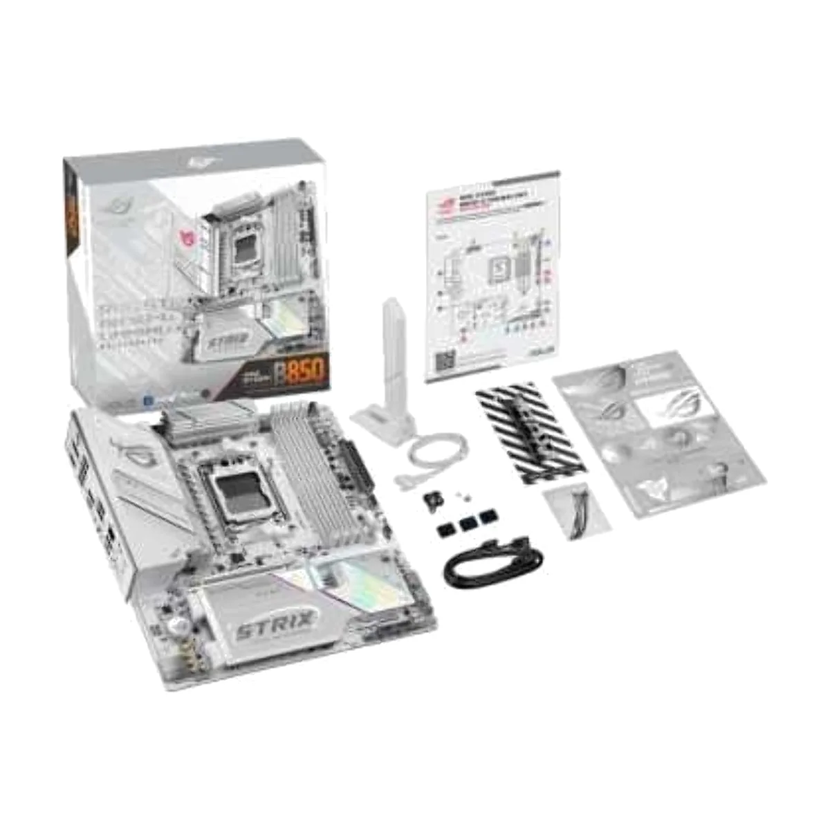 Материнская плата ASUS ROG STRIX B850-G GAMING WIFI, AM5, AMD B850, 4xDDR5, 2xSATA, 4xM.2, 1xPCIe 5.0 x16, DisplayPort, HDMI, 1x2.5Gb LAN, USB Type-C, Wi-Fi 7, Bluetooth, 2x3.5 мм, 7.1, microATX