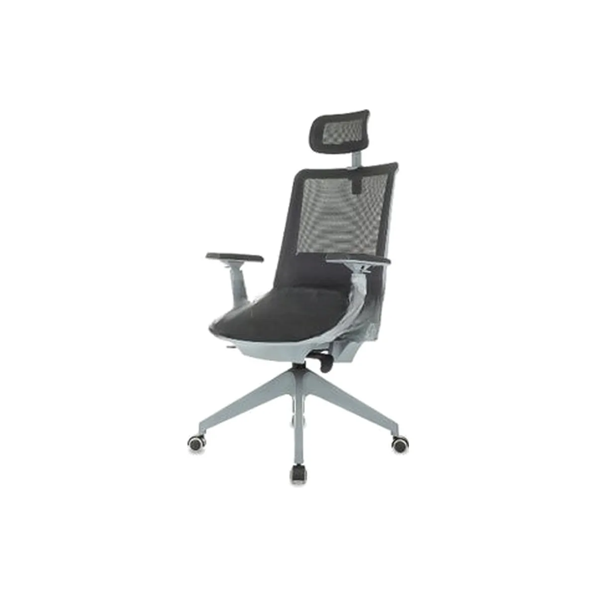 Кресло руководителя Бюрократ MC-G611NL-H черный Elastic-102 с подголов. крестов. 4-луч. пластик пластик серый