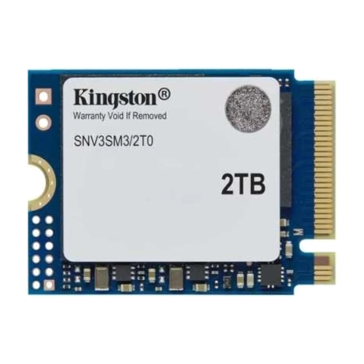 Накопитель SSD Kingston NV3, 2000Gb, M.2(22x30мм), NVMe, PCIe 4.0 x4, 3D TLC, R/W 6000/5000Mb/s, TbW 640, DWPD 0.2