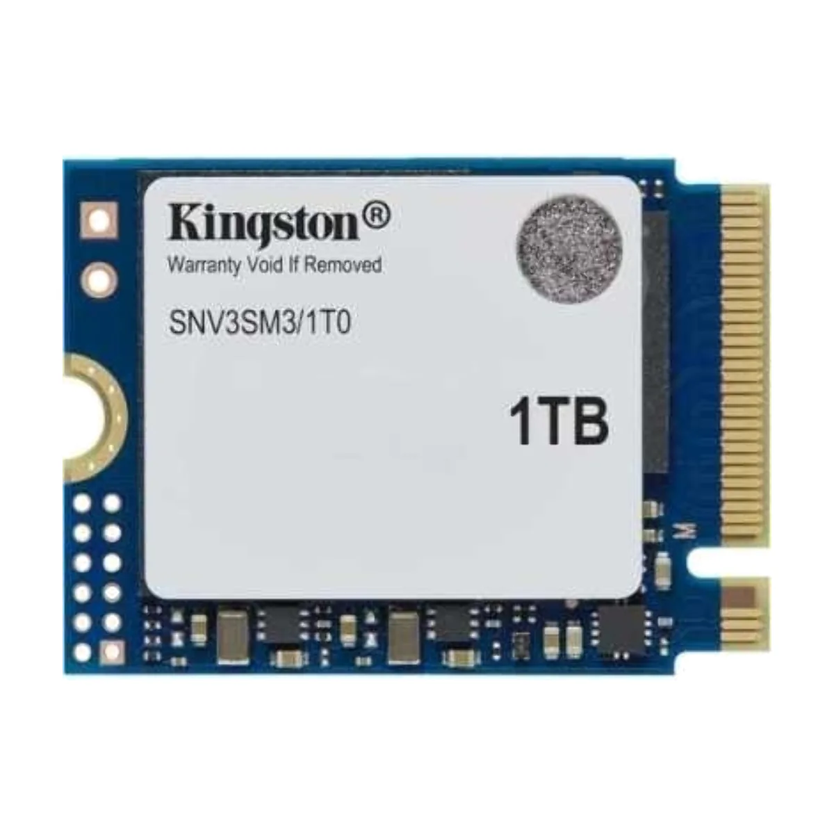 Накопитель SSD Kingston NV3, 1000Gb, M.2(22x30мм), NVMe, PCIe 4.0 x4, 3D TLC, R/W 6000/4000Mb/s, TbW 320, DWPD 0.2 (60 мес)