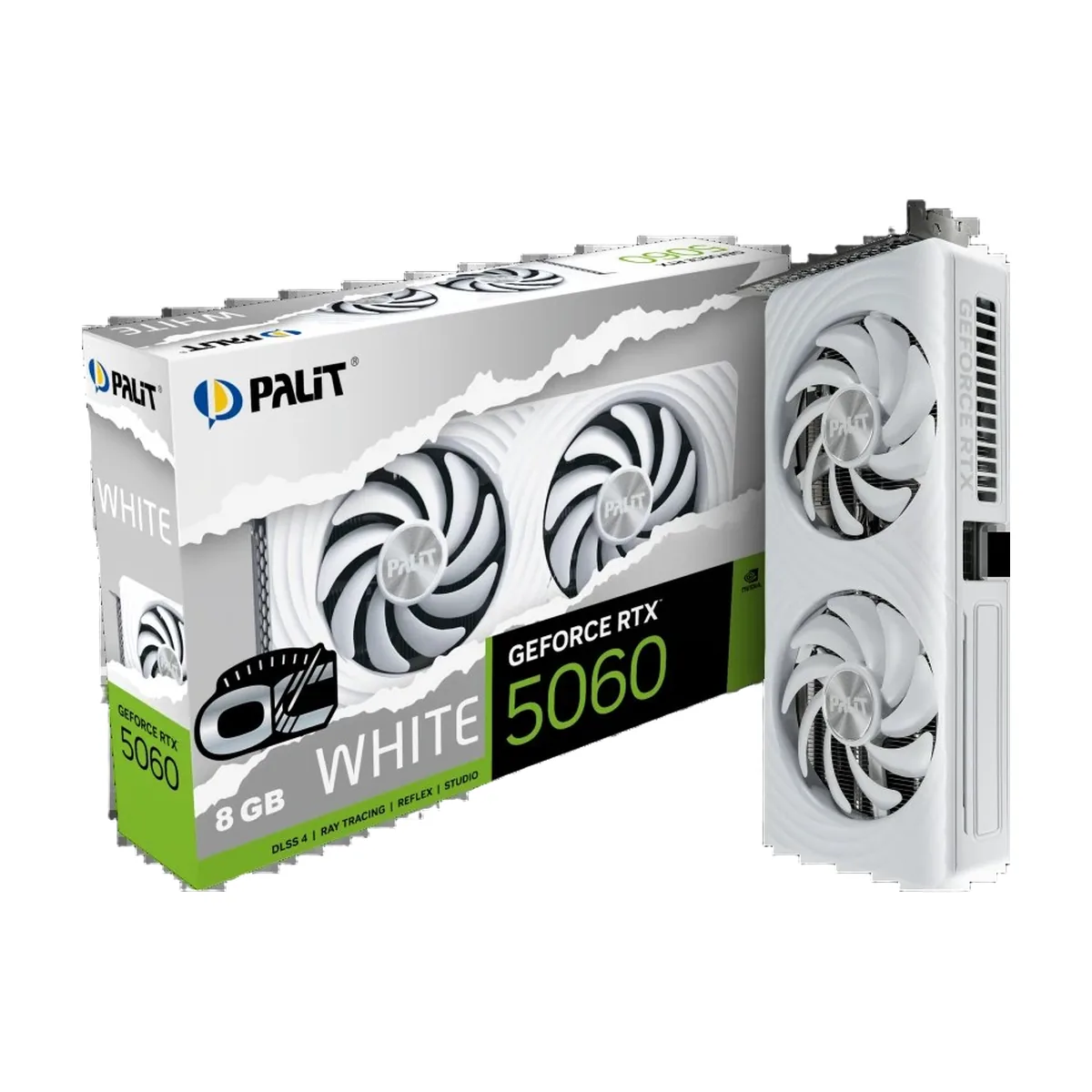 Видеокарта Palit PCIE16 RTX 5060 8Gb PA-RTX 5060 WHITE OC 8Gb белый